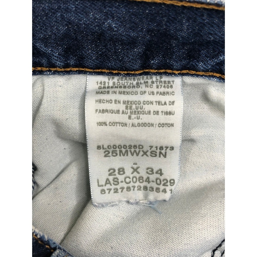Wrangler 20X Jeans Men 27x34 (Tag 28x34) Blue Slim Fit Western Distressed - Picture 6 of 11